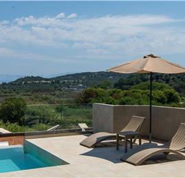  3 bedroom stone villa with pool & seaview, near Acharavi, sleeps 6